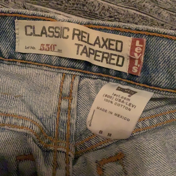 Levi high waisted cut off denim jean shorts 8M - Picture 8 of 8